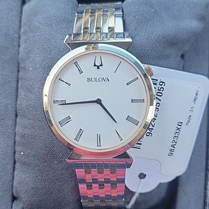 Bulova Men's 98a233 Regatta Watch 38mm Two Tone $495